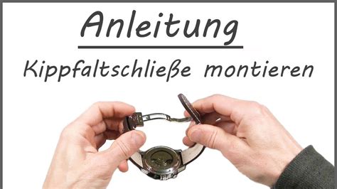 breitling faltschließe einstellen|Uhrenarmband Kippfaltschließe montieren und einstellen.